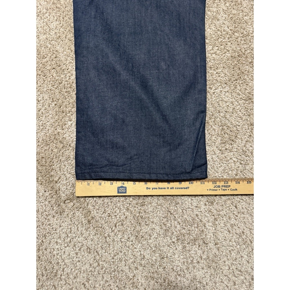 Vintage Ecko Unltd Jeans Mens 54x34 Blue Embroiders Super Baggy Y2K Wide Leg - Picture 9 of 9